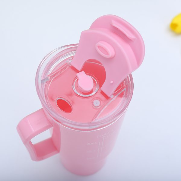 3pcs Bottle Set With Straw (random Color)