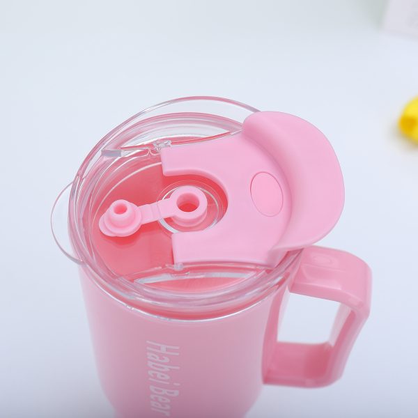 3pcs Bottle Set With Straw (random Color)