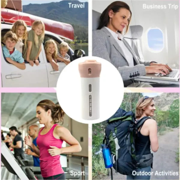 4 Lotion Bottles In 1 Refillable Travel Dispenser Bottle