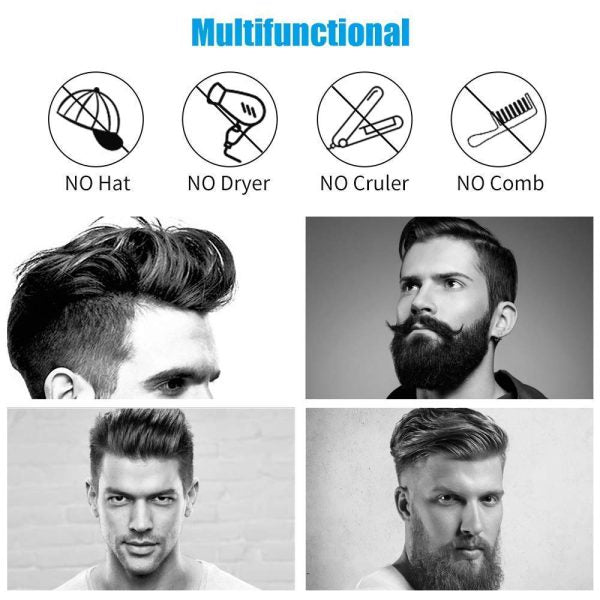 Beard Straightener Multifunctional Hair Comb Brush Beard Hair Straighten Comb Quick Hairstyle For Men