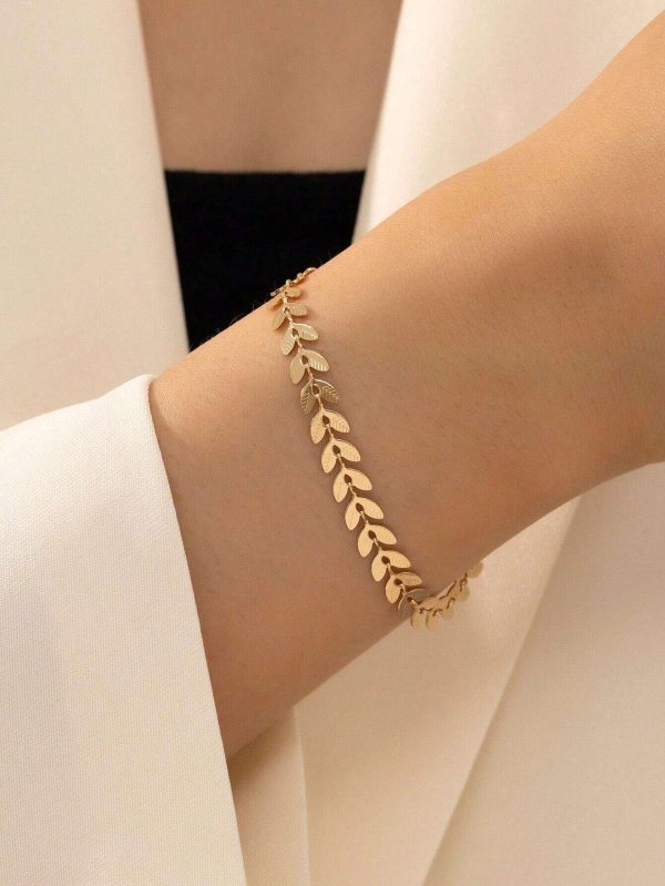 Classic Gold Bracelet | Elegant Gold-finished Bangle For Women