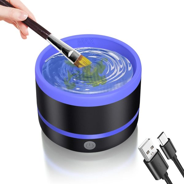 Makeup & Paint Brush Cleaner Machine – Electric (random Color)