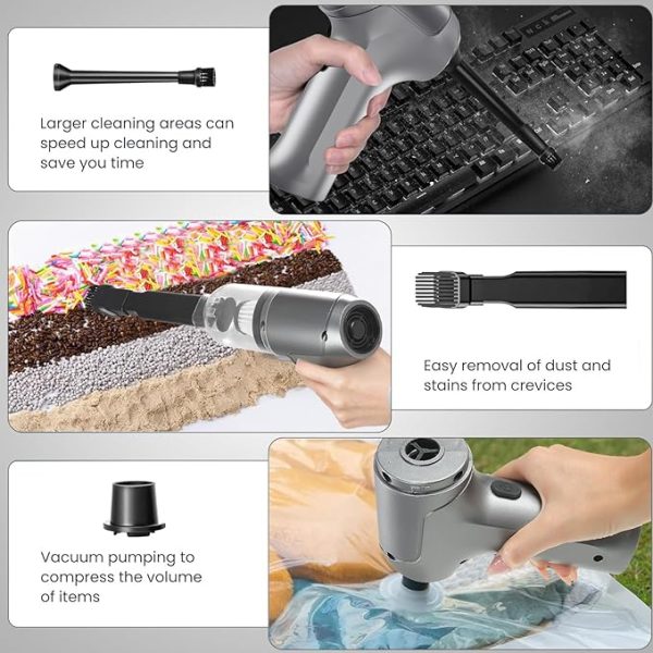 Multifunctional Portable Vacuum Cleaner For Car, Home, Outdoor