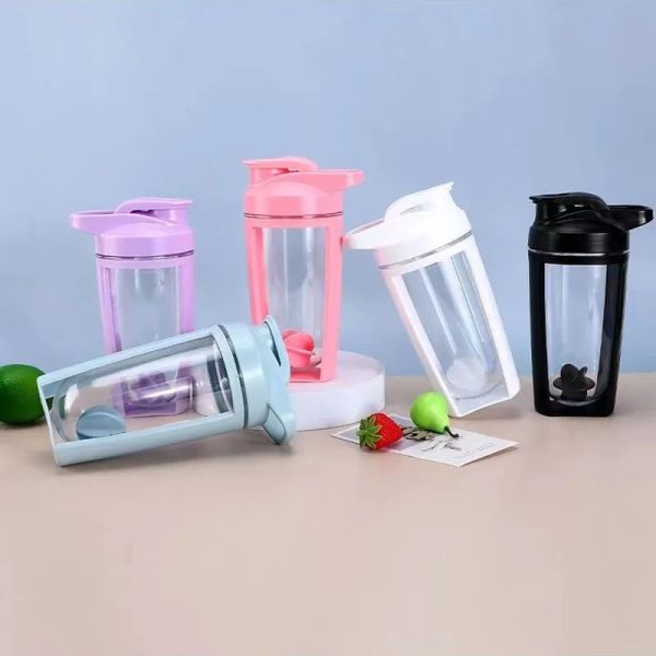 Portable Shaker Water Bottle 500ml Random Color