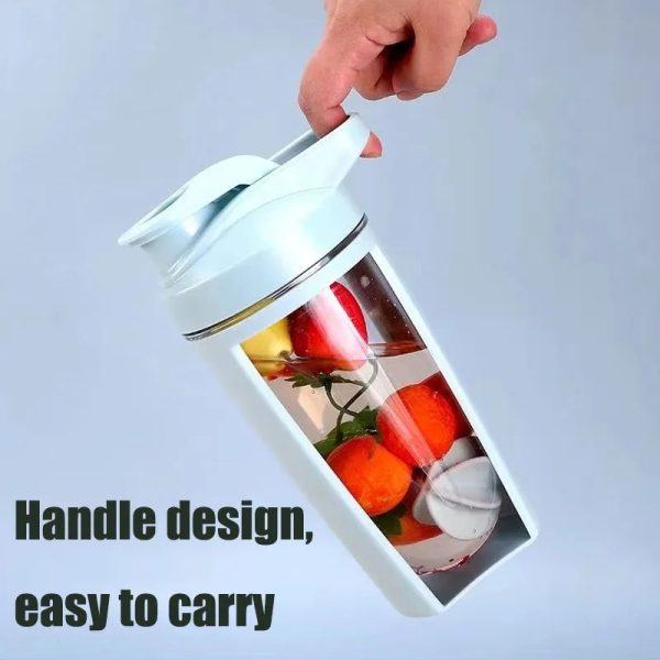 Portable Shaker Water Bottle 500ml Random Color